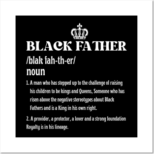 Father's Day Black Father Noun Definition African American Posters and Art